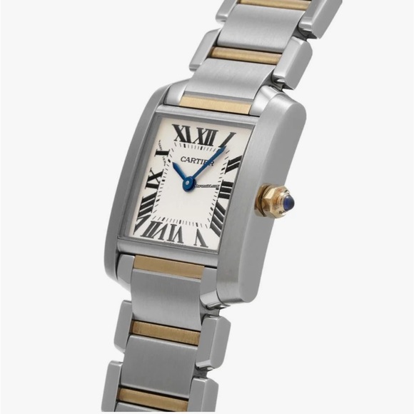 Cartier Silver and Gold Tank Francaise Watch - Picture 4 of 14